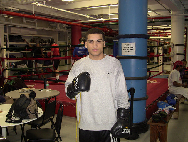 Jouse Vargas showing off the gloves after a second place finish at this year's USA Youth National Championships (Photo Credit: Ben Shapiro)