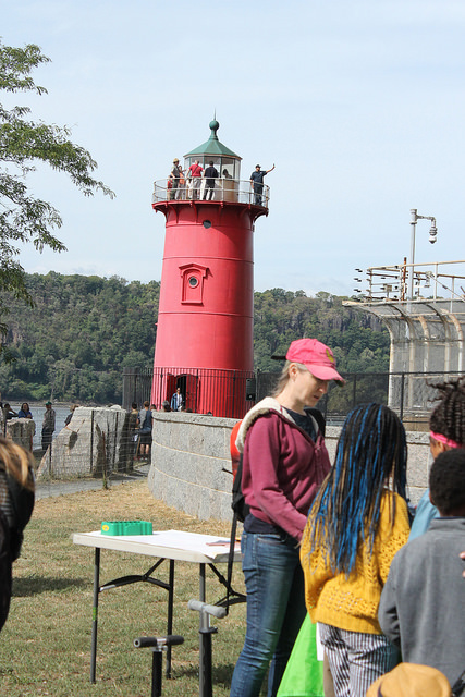 The Little Red Lighthouse, which has not been in use for decades, was the site of an annual festival today. By Karis Rogerson